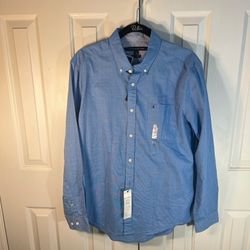 Tommy Hilfiger Blue Casual Bottom Down Shirt 