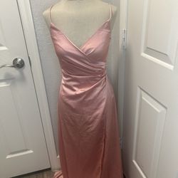 long pink dress 