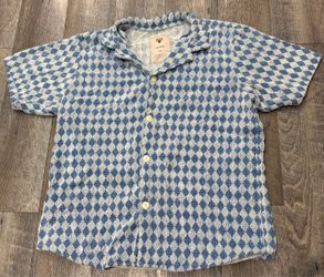OAS Navy Diamond Cuba Terry Shirt Size XL