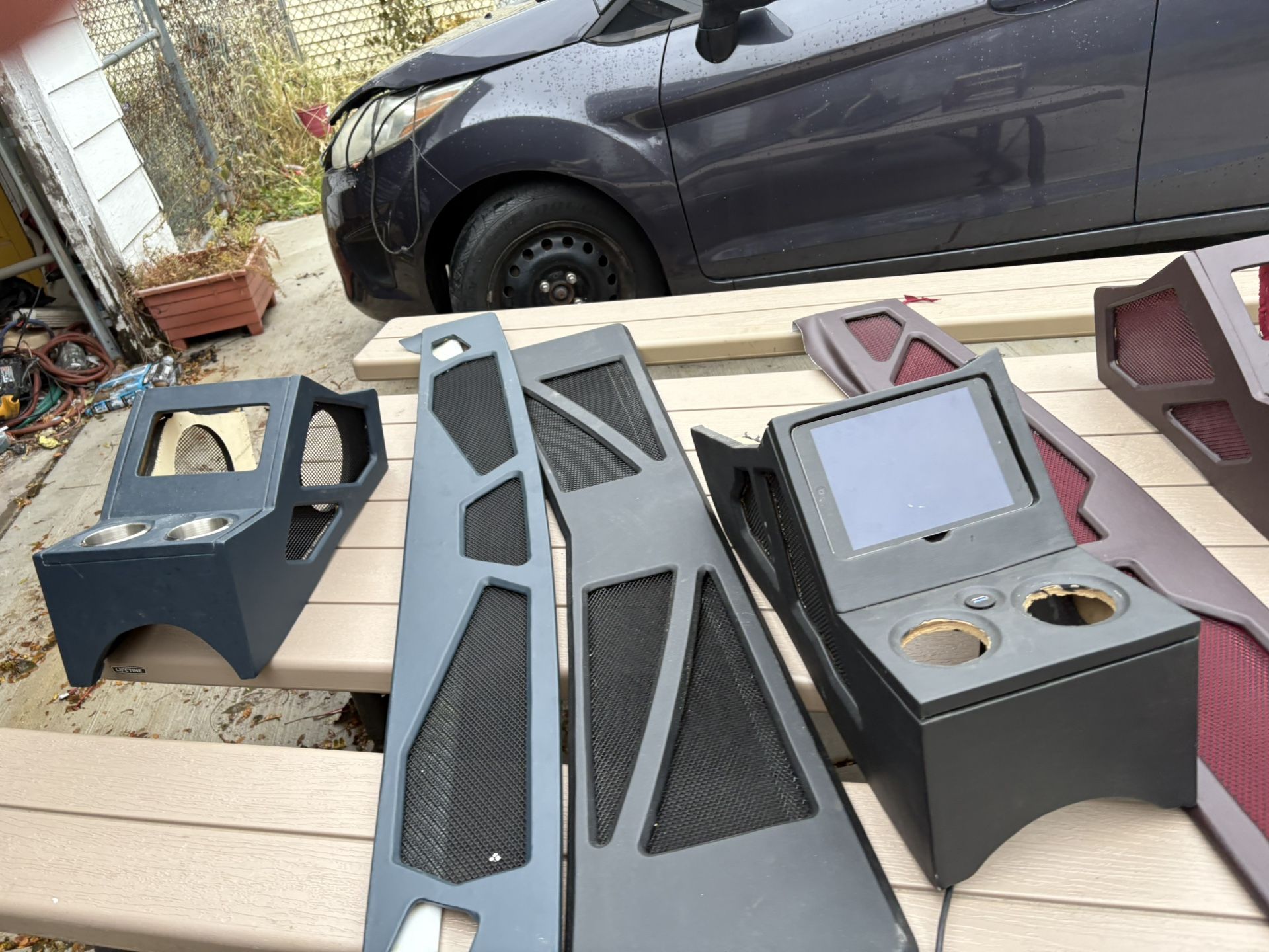 Multiple Center Consoles And Rear Decks