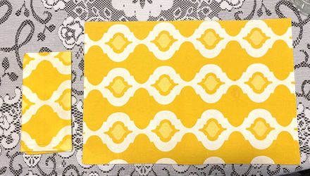 Cloth Placemats and Matching Napkins (set of 4)