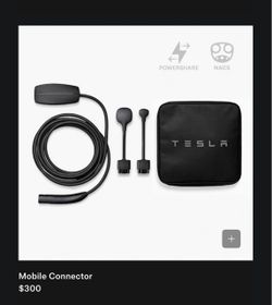 Tesla mobile wall charger 240v or 110v with bag