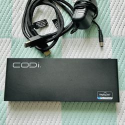 CODi Dual 4K Universal USB-C Docking Station  Like NEW А01200