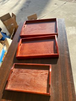 Set of 3 serving trays