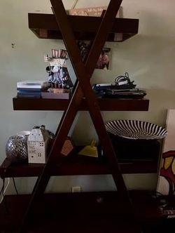 Modern X-Frame Bookshelf - $70