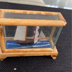 Ship in a Glass Box Collectible
