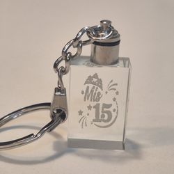 Recuerdos Para Quinceañera, Sweet 15,16, Keepsakes, Light,engraved, Personalizados, Llaveros,luz Keychains 