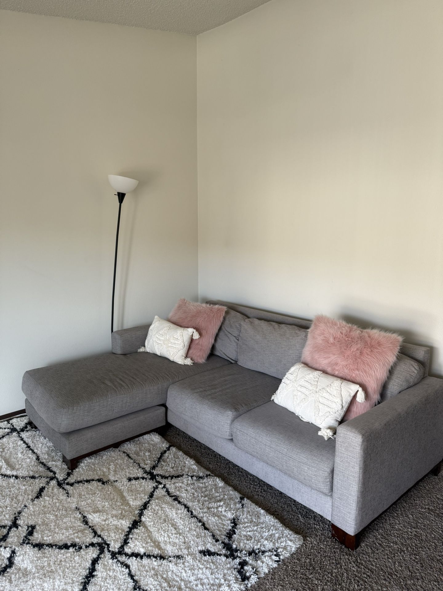 Calvin Klein Couch W/ Reversible Chaise Lounge Chair