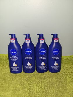 4 Nivea Body Lotion 16.9oz essentially Enriched