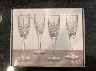 Dublin Crystal Champagne Flutes