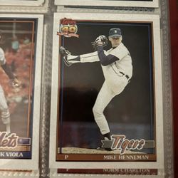 Topps #641 baseball card Mike Henneman Detroit Tigers #baseball