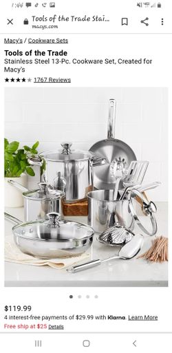 13 PC Stainless Steel Cookware Set