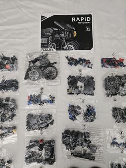 Rapid Motorcycle Lego Set
