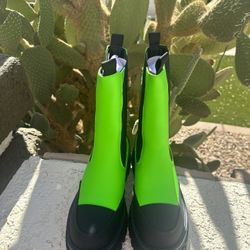 Green And Black Boots