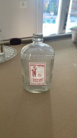 Vintage Glass Water Bottle