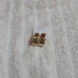 Earrings, xuping, gold