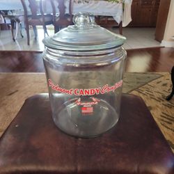2002 Piedmont Candy Red Bird Glass Jar 