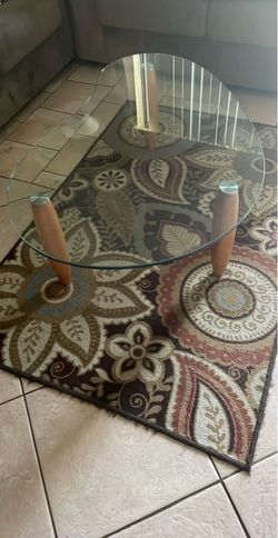 Glass coffee living room table (set of 2)