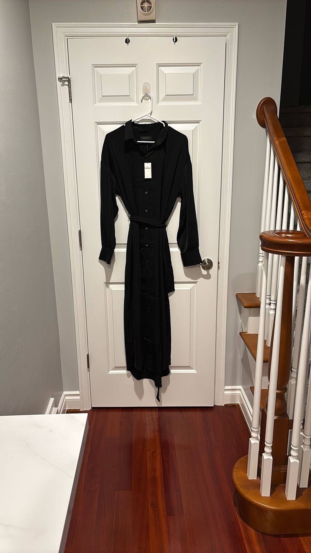 Banana Republic Size L Black Shirt Dress