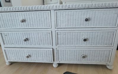 Wicker dresser