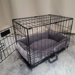 New In Box Small Dog Crate & Tray, Foldable Portable 18"x12"x14" Dog Cage Pet Carrier 