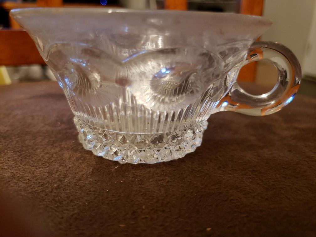 Beautiful small vintage glass cup