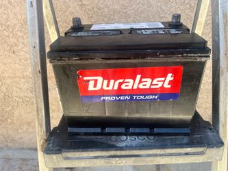 Duralast car battery and truck hitch