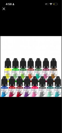 Candle Making Supplies – 18 Liquid Dyes (Some Used)