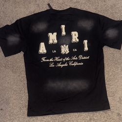 AMIRI Collegiate Art District Tee ‘Black’