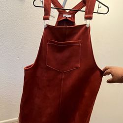 Orange Overall Dress