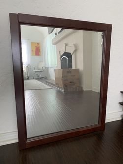 Mirror In Wooden Frame