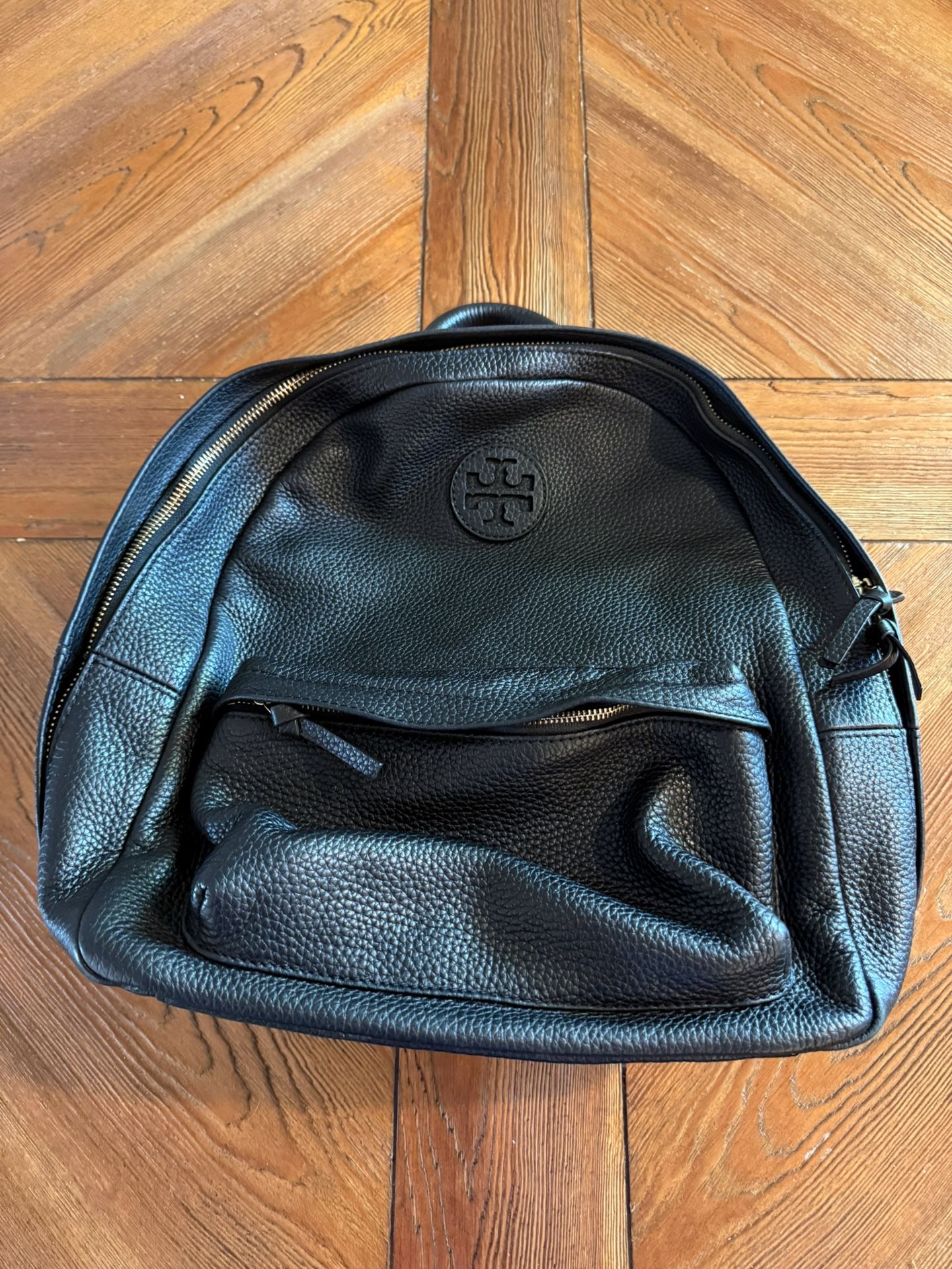 Tory Burch Black Leather Backpack