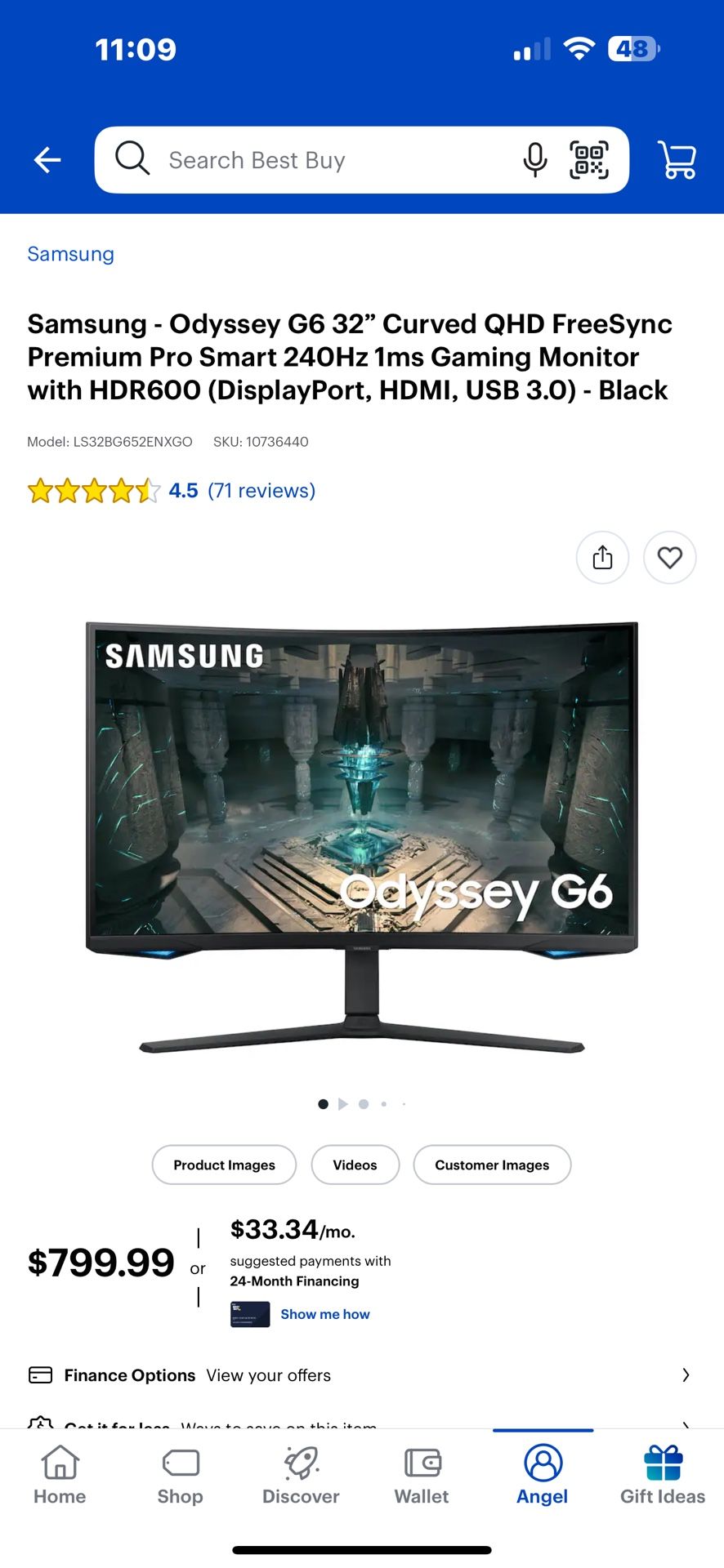 32” Curved Monitor
