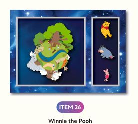 D23 Sunday World Of Winnie The Pooh Pin LE400