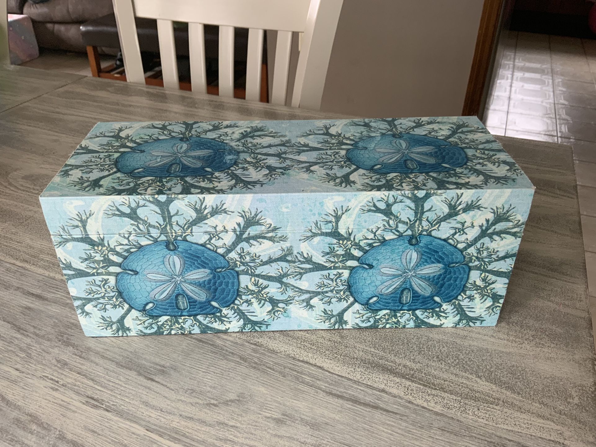 Fabric Seashell Storage Box