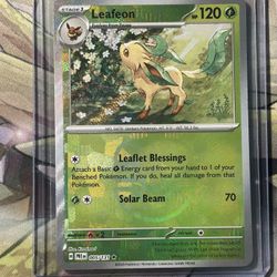 Pokemon Leafeon Master Ball Prismatic Evolutions 