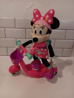 Disney Minnie Mouse Interactive Scooter Plush Toy