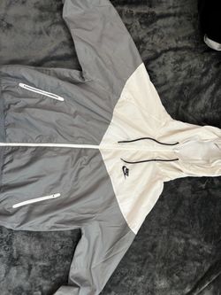 Nike Windbreaker Jacket Gray White