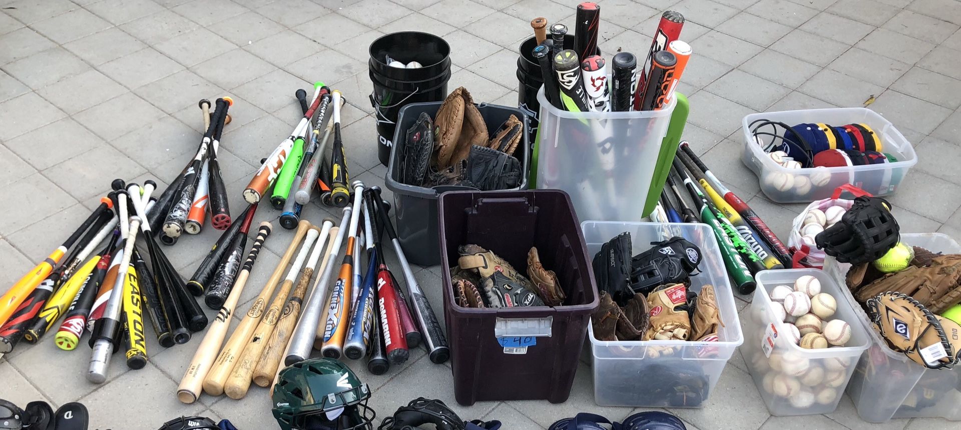 Baseball and softball gear. Bats , gloves, hats, bags etc… Check Out My Profile Page. Nothing is $1