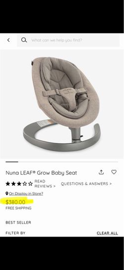 Nuna Leaf Grow Baby Seat