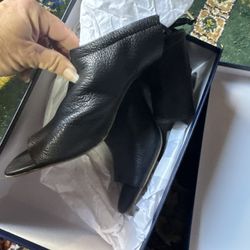 SplendidLynn Leather‎ Ankle Heeled Sandals Black