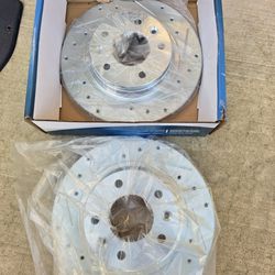 Rear Drilled and Slotted Brake Rotors