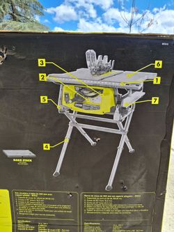 Ryobi 15 Amp 10" Table Saw with Folding Stand RTS12