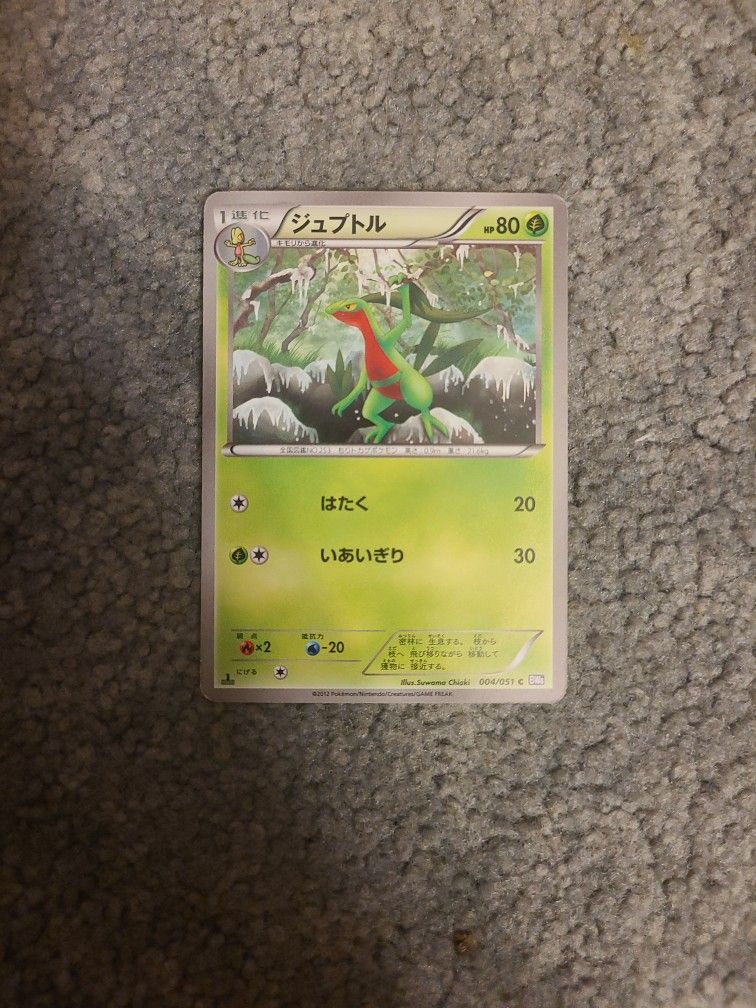 Rare Japanese Pokemon Card: Grovyle