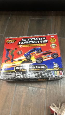 Stomp Racers Air-Powered Race Car Set (2 Cars, Kid-Powered)
