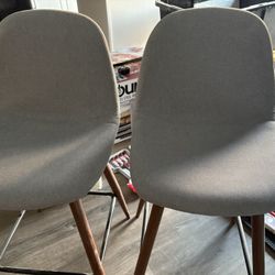 2 Fabric Counter Stools