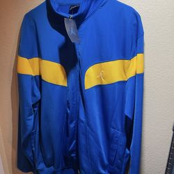Jordan Jumpman Full Zip Jacket Blue And Yellow 