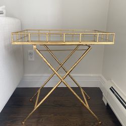 Inspire Me Home Decor Mirrored Side Table X2 