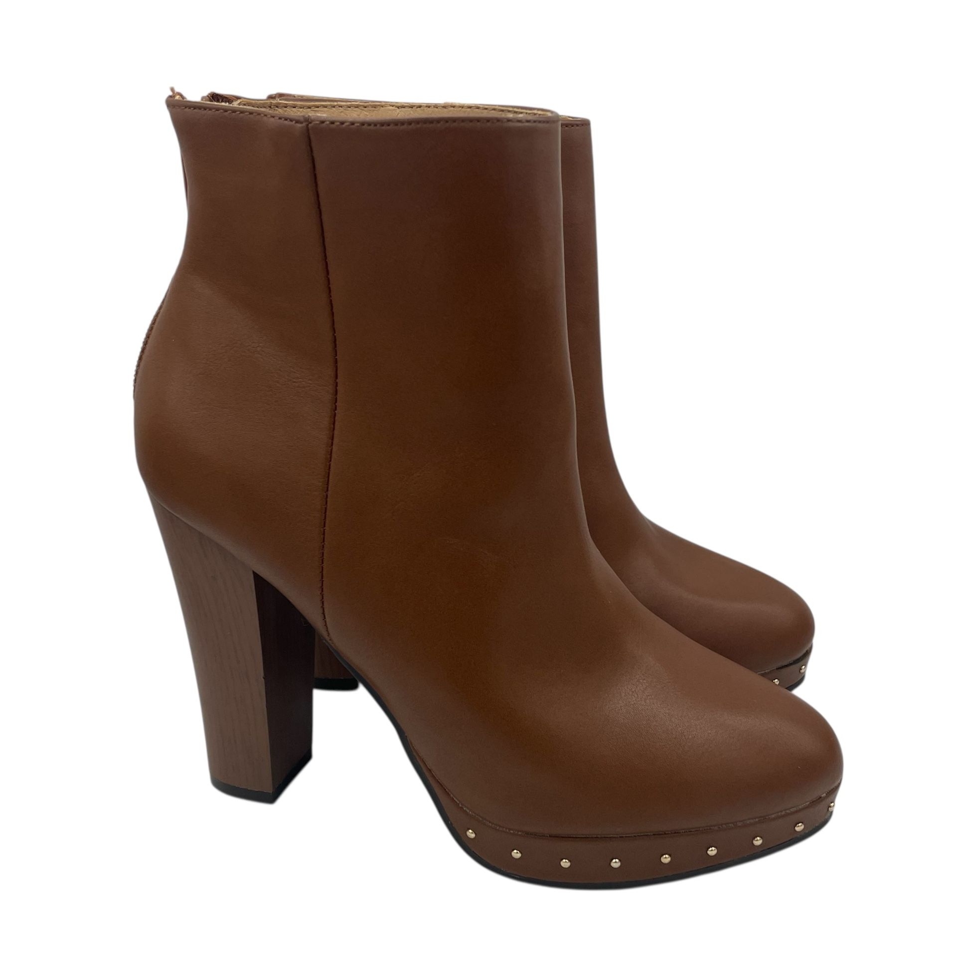 Report Stevie studded brown ankle boots women’s Size 7M 
