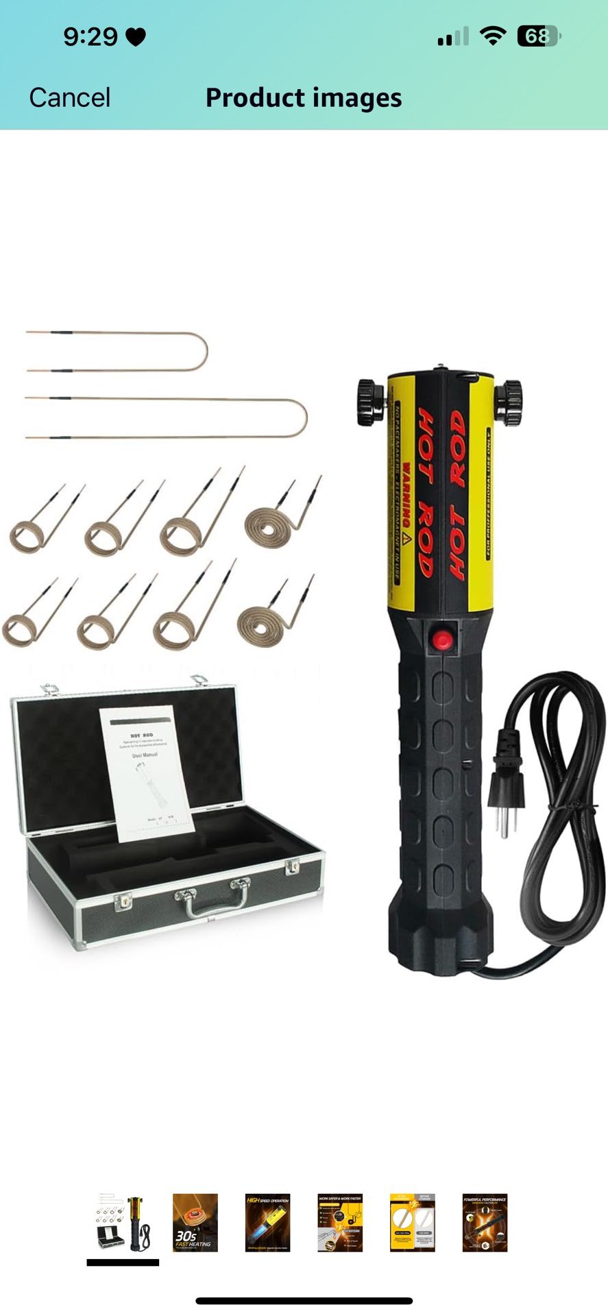 Solary Heat Induction Tool - 1000W 110V Handhled Magnetic Induction Heater Kit with 10 Coils, Rusty Screw Removing Tool
